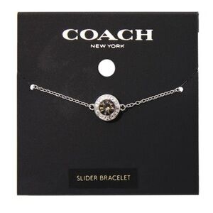Coach silver slider bracelet